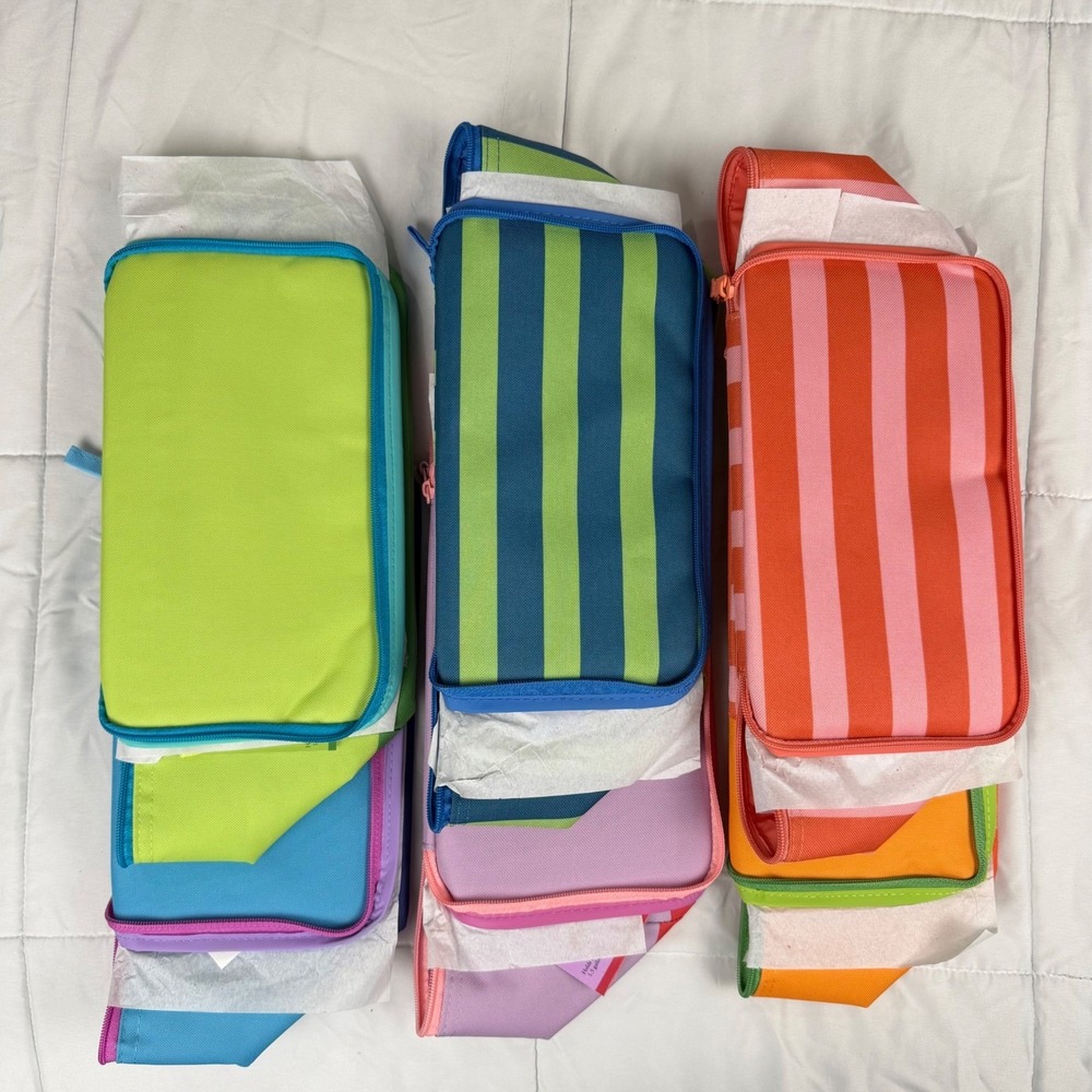 Trader Joes Mini Insulated Tote Bag Summer 2026 Set of 6 Limited Edition NEW - Picture 4 of 8